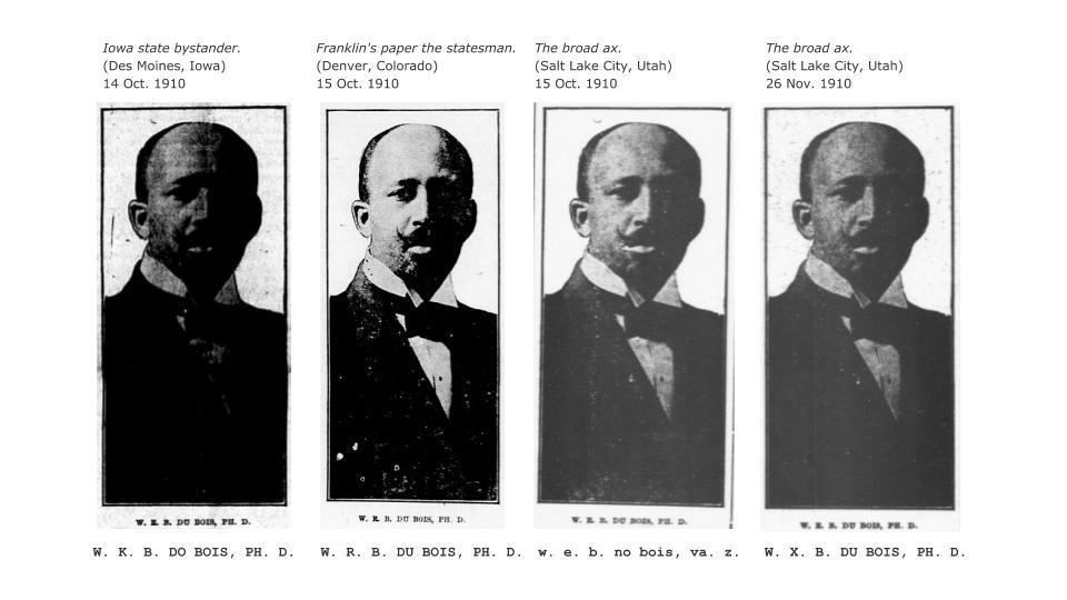 four images of W.E.B. Du Bois