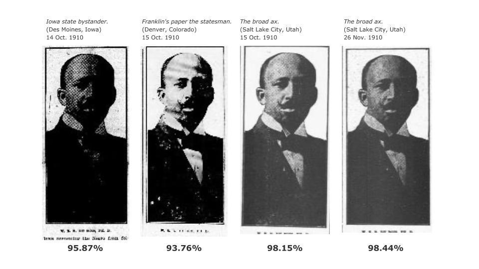 Four images of W.E.B. Du Bois