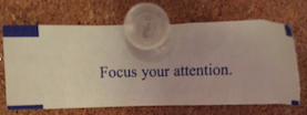 A fortune cookie fortune reading 